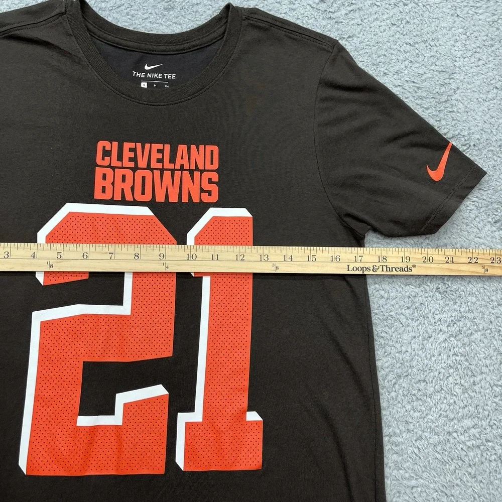 Cleveland Browns Denzel Ward‎ Nike Tee Mens S Dri-Fit T-Shirt Athletic Cut #21